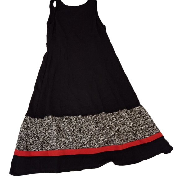 Vintage Morgan Bouffant Dress w Red & Grey Skirt Band, Size Medium - Picture 8 of 10